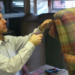 Price Brothers & Sons carrying out re-upholstery work