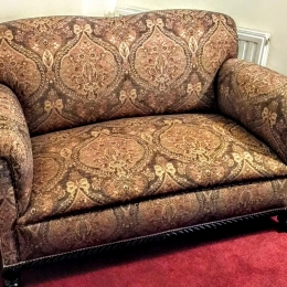 Antique coil sprung couch