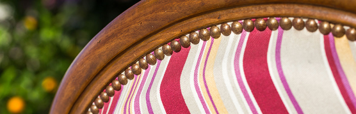 Re-upholstered chair