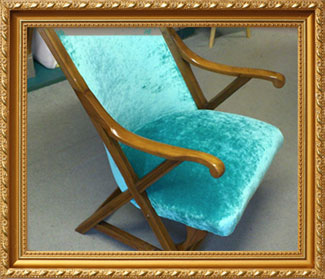 Re-upholstered chair