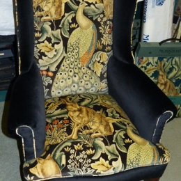 Re-upholstered chair