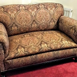 Antique coil sprung couch